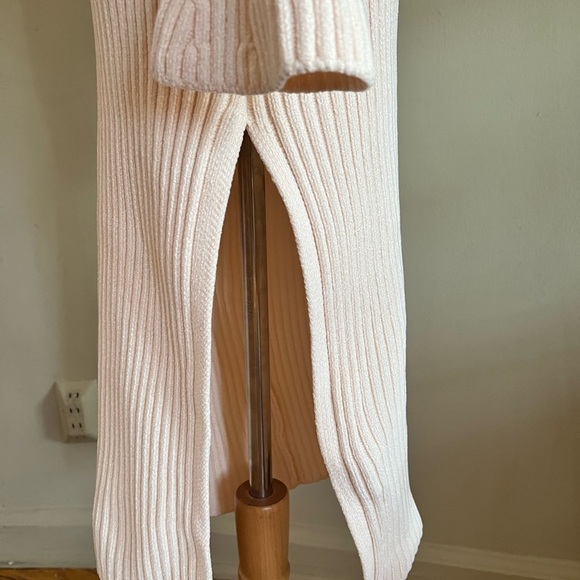 For Love And Lemons Cream Bodycon Sweater Dress with Slit | XS | NWOT - Picture 13 of 14